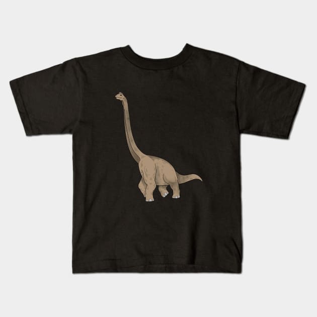 Brachiosaurus Dinosaur gift shirt for Science and Nature Geeks Kids T-Shirt by TheBeardComic